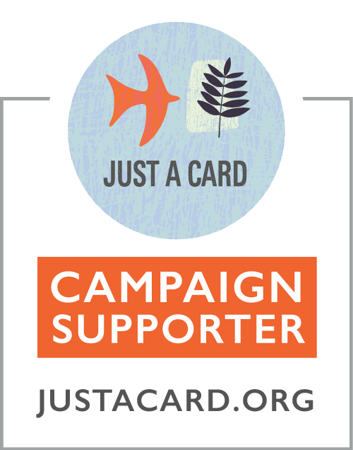 just a card supporter logo