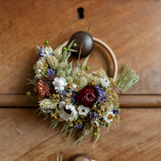 Mini blue red and white wreath